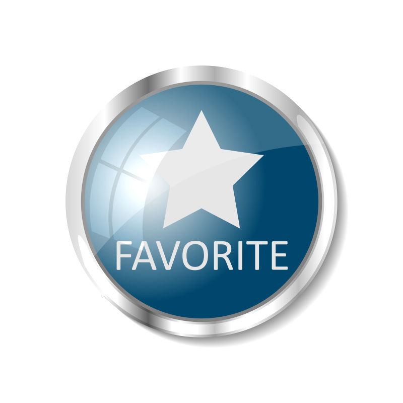 创意矢量喜欢主题的网页按钮设计