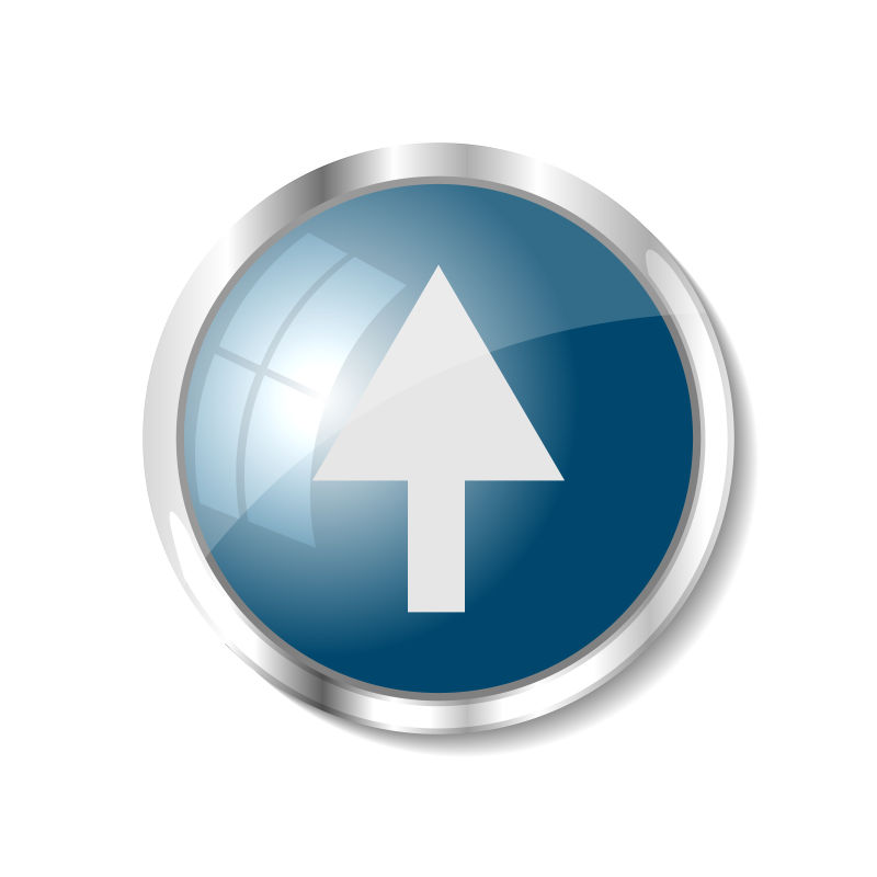 矢量蓝色箭头网页按钮设计