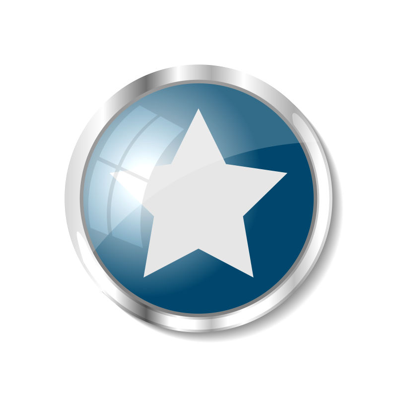 创意矢量现代收藏主题的网页按钮设计