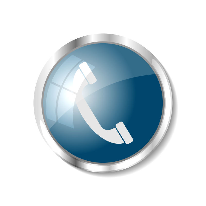 抽象矢量电话元素的网页按钮设计