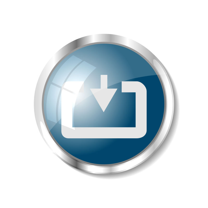 抽象矢量现代下载主题的网页按钮设计