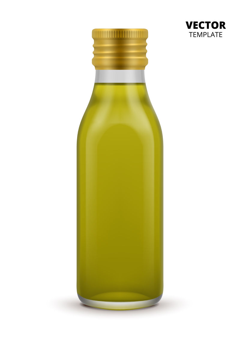 抽象矢量现代透明方形玻璃瓶设计