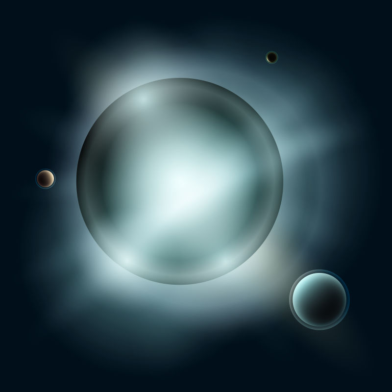 创意矢量现代卫星元素背景设计