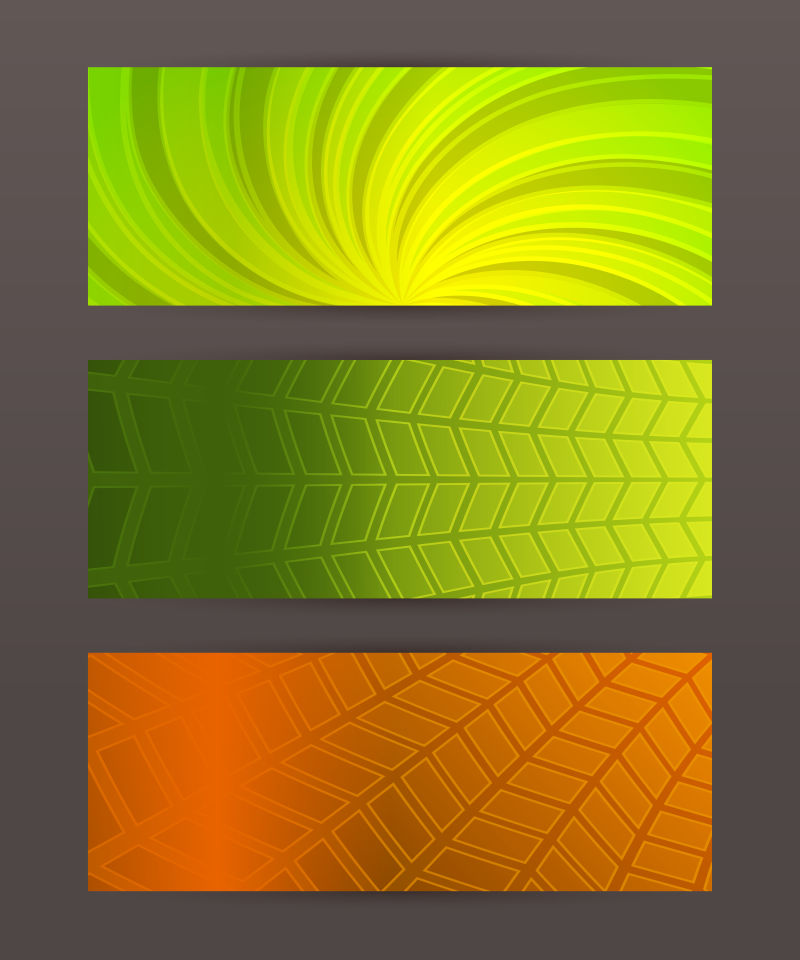 抽象矢量现代彩色竖横幅设计