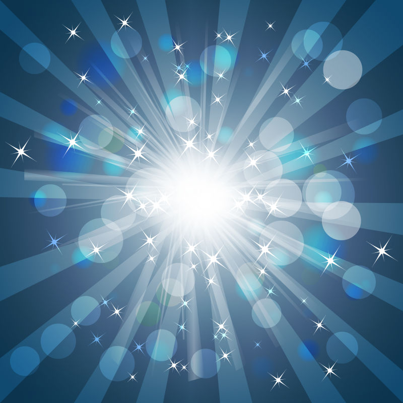 抽象矢量蓝色光线元素背景设计