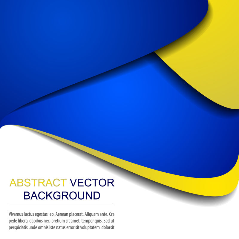 创意矢量黄色蓝色背景设计