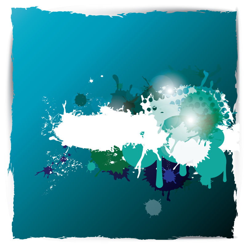 创意矢量绿色液体元素背景设计