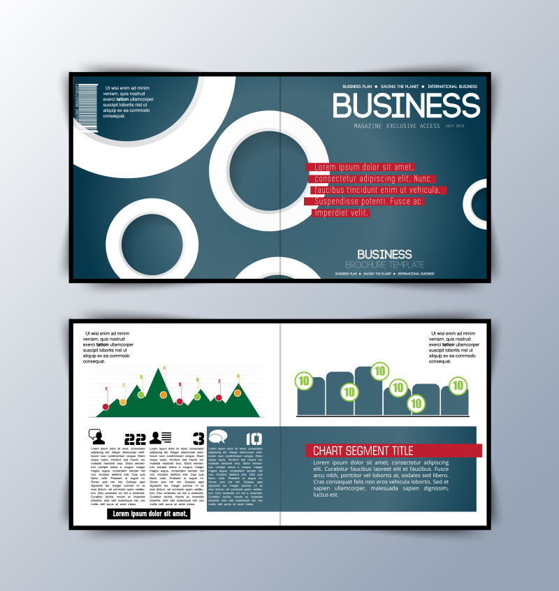 创意矢量现代商业主题横幅平面设计