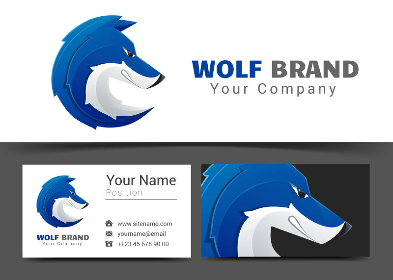 638931企业标识和名片狼标志模板克里亚