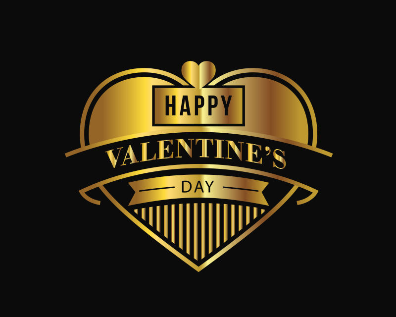 创意矢量现代情人节背景设计