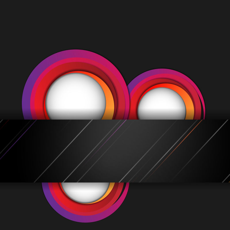 抽象矢量现代彩色圆形元素背景设计
