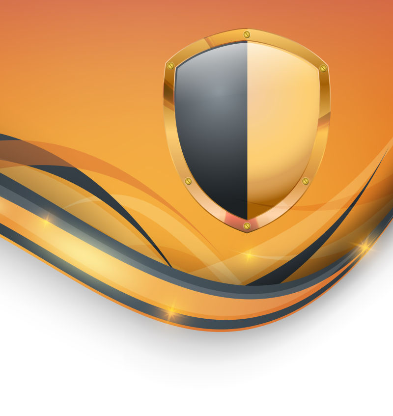 创意矢量安全主题的创意背景设计