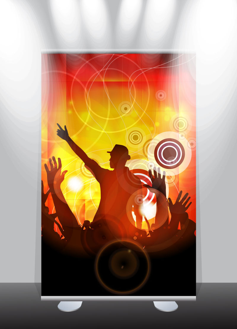 创意矢量时尚派对海报设计