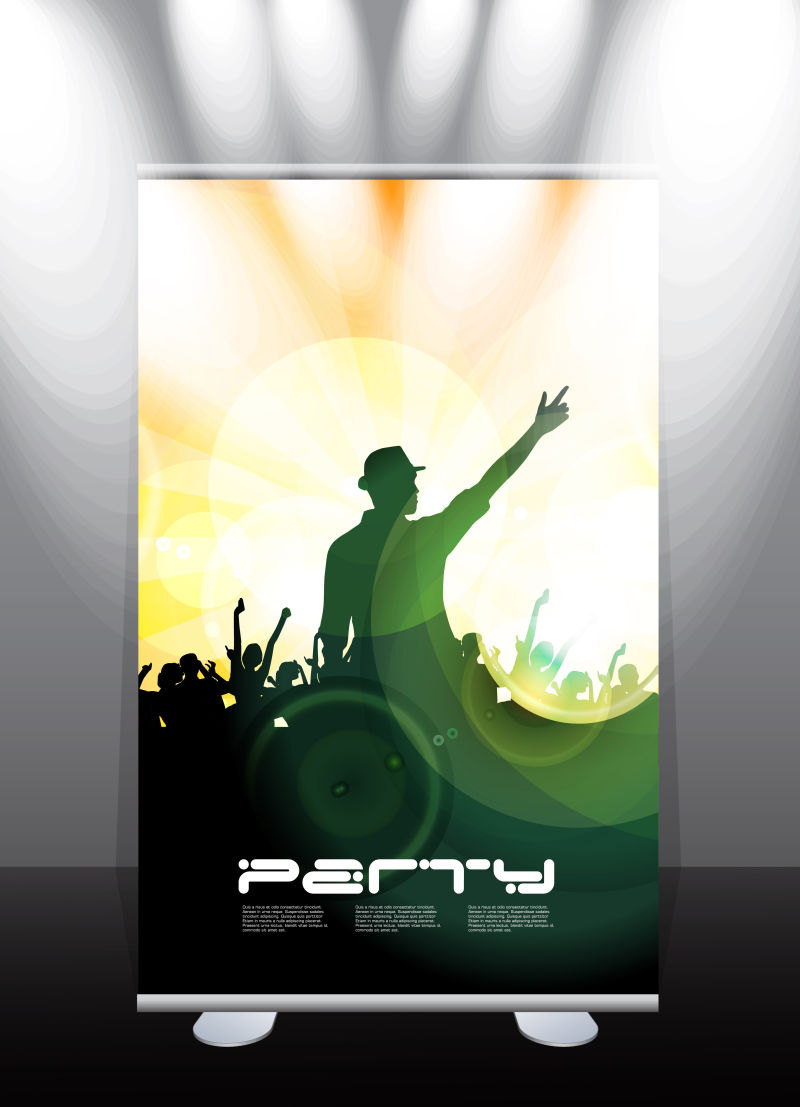 抽象矢量现代时尚派对背景设计