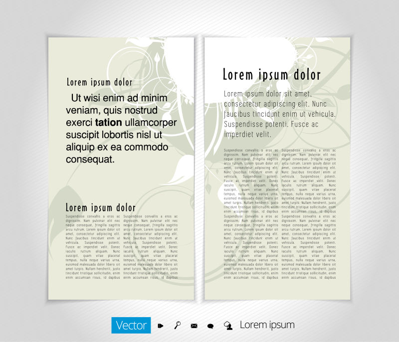 现代抽象矢量商业宣传册平面设计