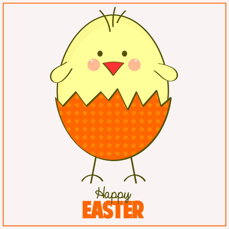 创意矢量复活节主题卡通插图设计