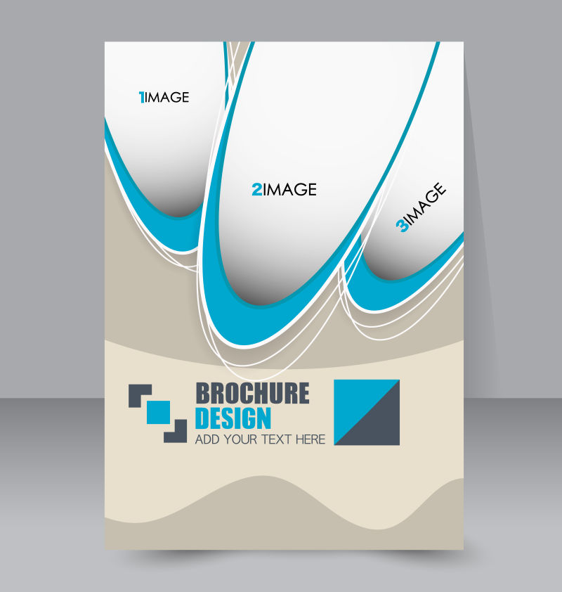 抽象矢量现代商业时尚宣传册平面封面设计