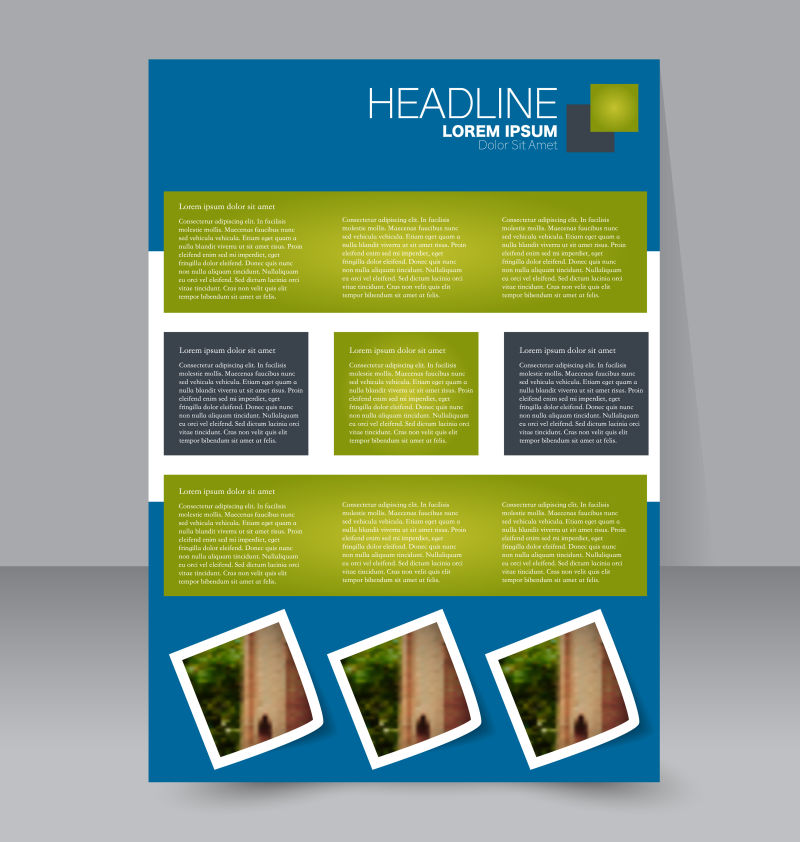 矢量创意现代商业宣传册封面创意设计