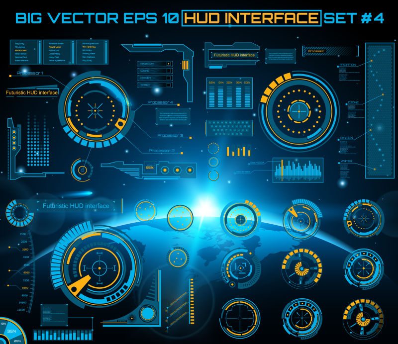 创意矢量现代科技风格的触摸背景设计