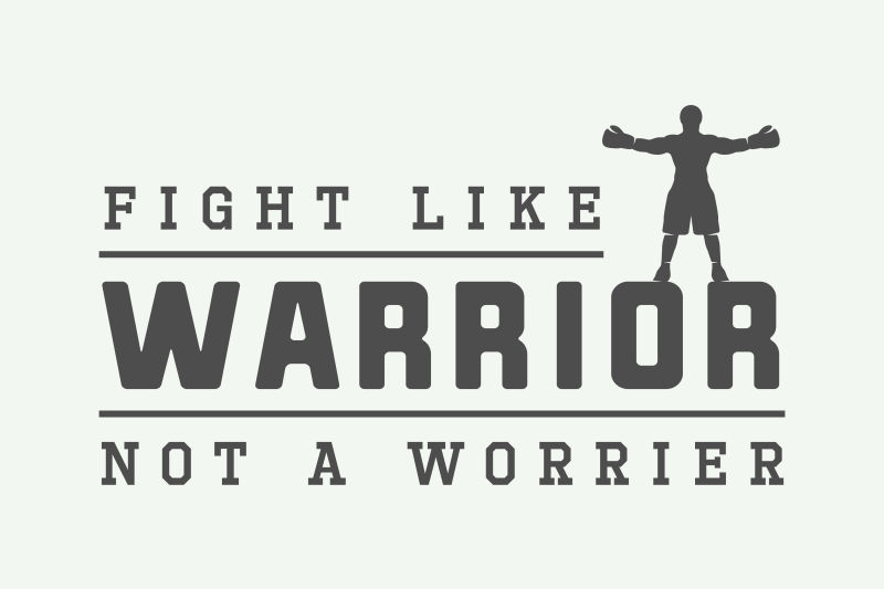 创意矢量拳击主题的平面插图设计