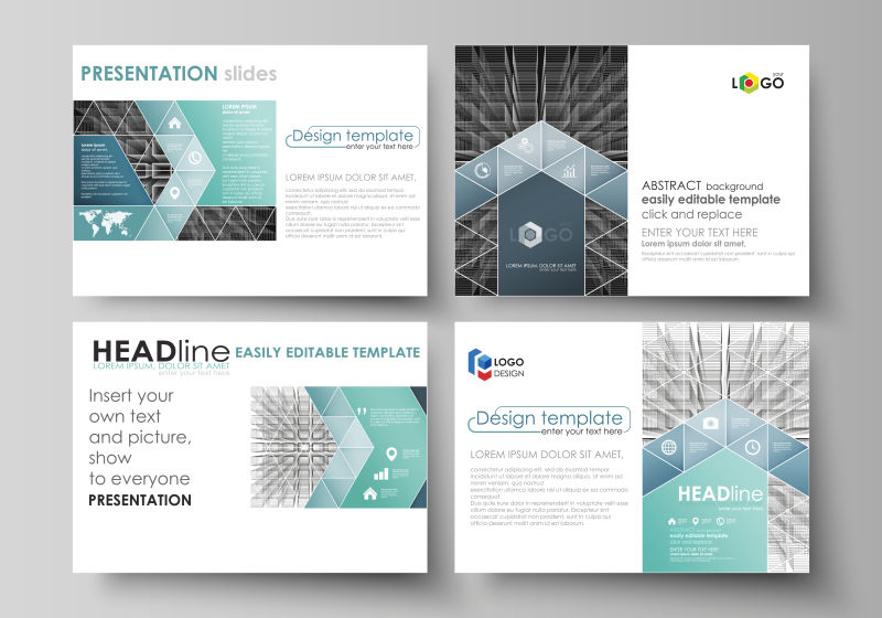 抽象矢量现代商业单设计