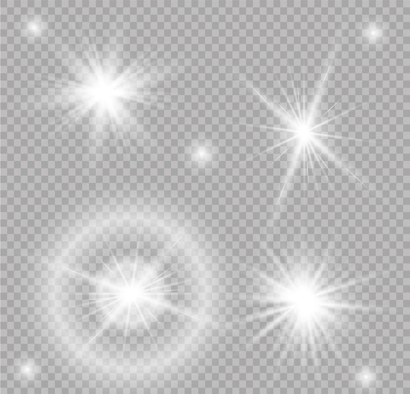 创意矢量现代白色耀眼灯光设计