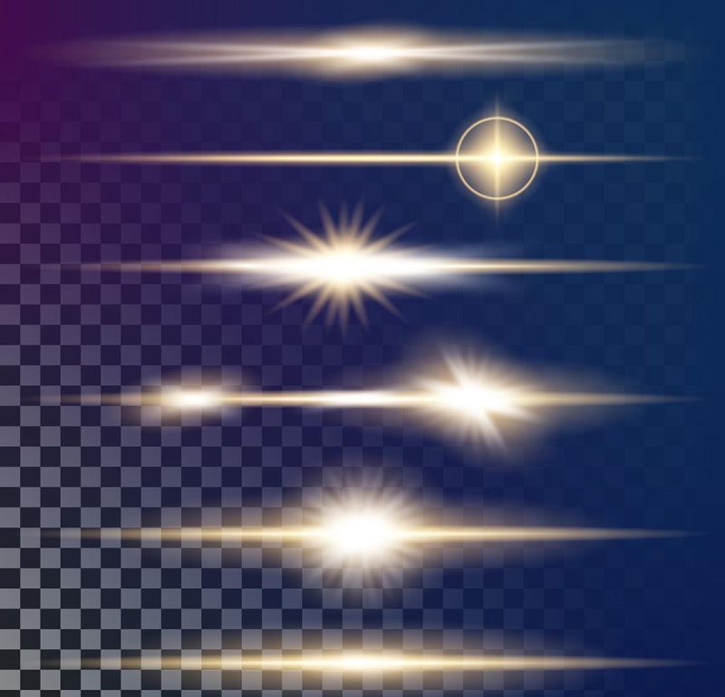 抽象矢量现代辉光设计元素