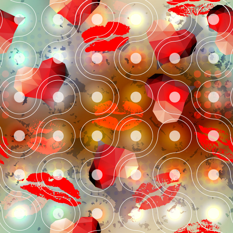 连接的球和垃圾元素