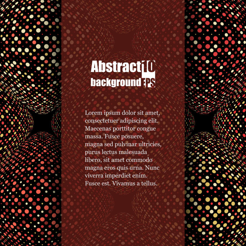 具有抽象背景的小册子模板EPS10矢量插图