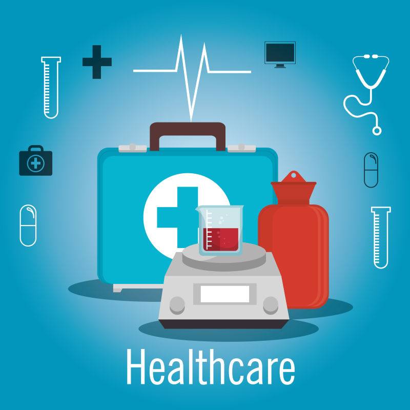 医疗保健平面图标