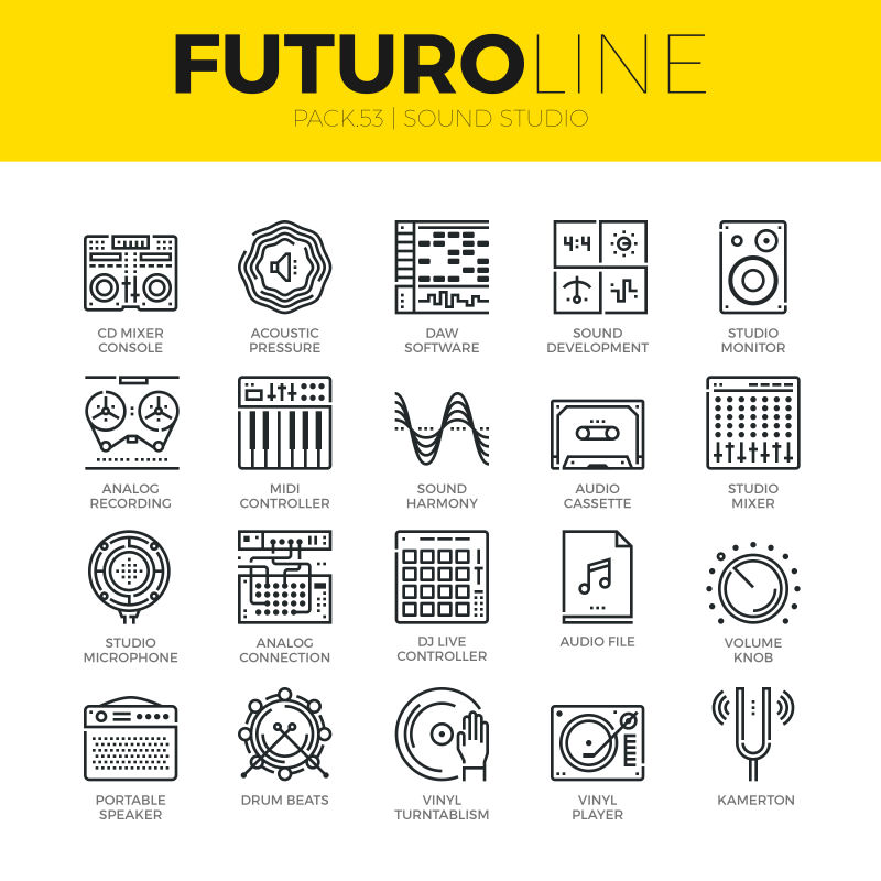 未来的声线图标工作室