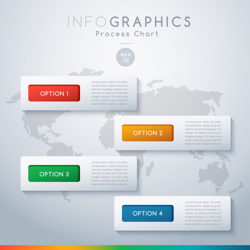 抽象矢量现代商业艺术信息图表设计