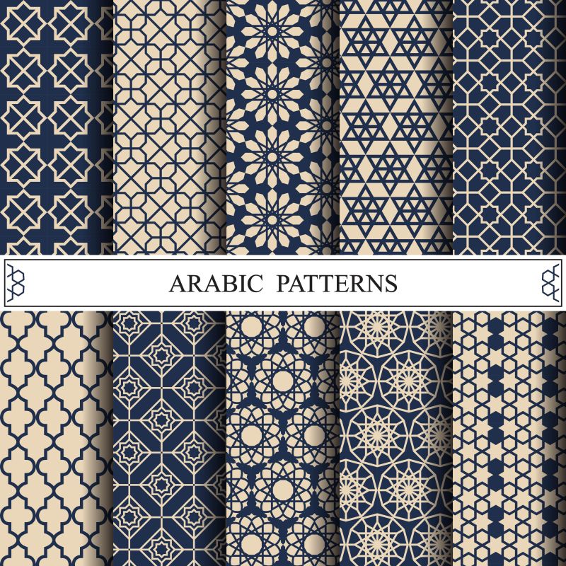 创意矢量现代几何元素装饰无缝设计背景