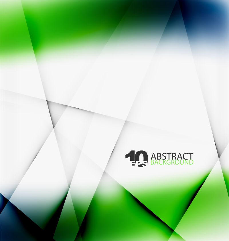 抽象矢量蓝绿色几何纸张背景设计