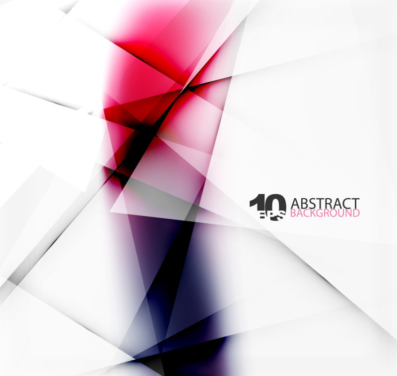 抽象矢量红紫色渐变几何纸张背景设计