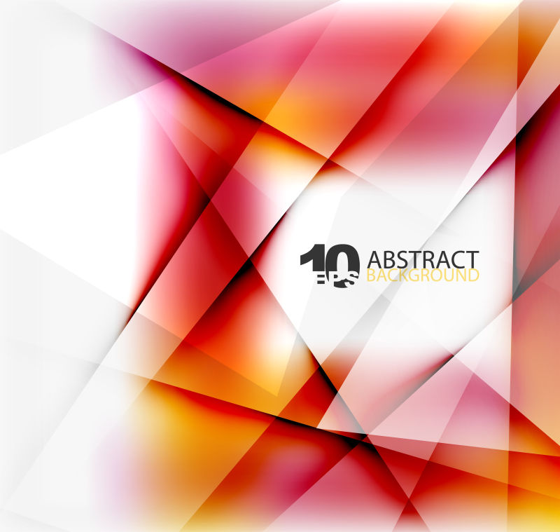 抽象矢量红黄色渐变纸张背景设计