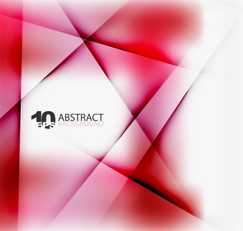 抽象矢量红色几何纸张背景创意设计