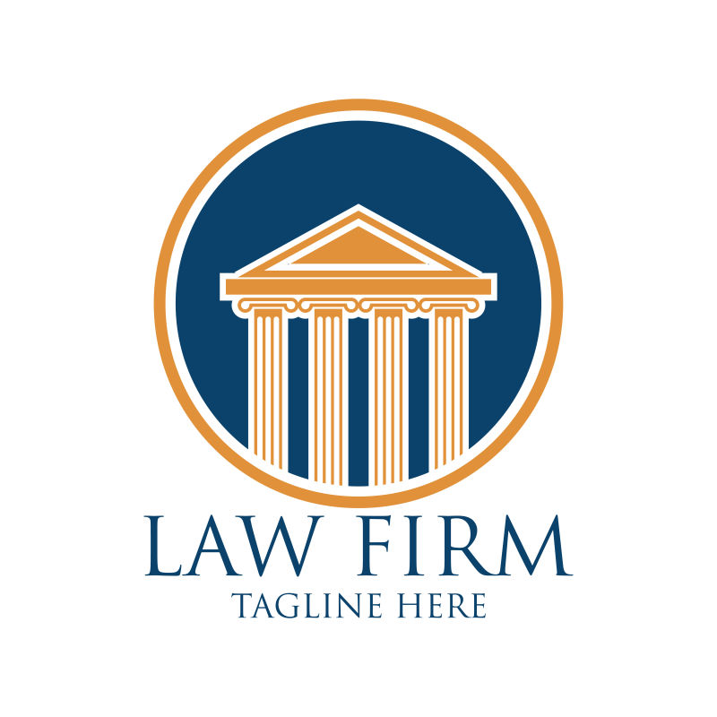 矢量现代法律事务所平面标志设计