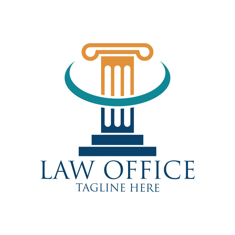 抽象矢量现代法律公司标志