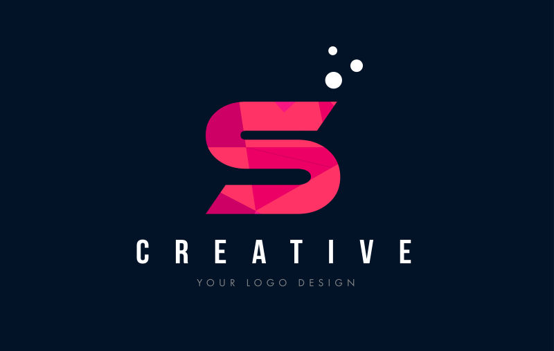 字母字母标识紫色紫色多边形粉红色三角形概念