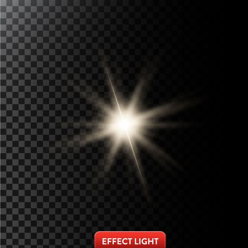 创意矢量耀眼星爆光线设计