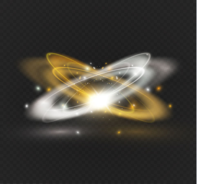 创意矢量现代圆形耀眼灯光设计