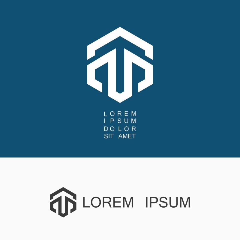 媒体COM徽标模板设计矢量