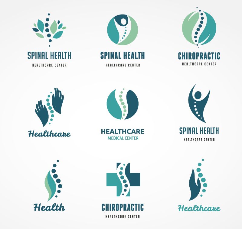 矢量绿叶元素标志创意设计