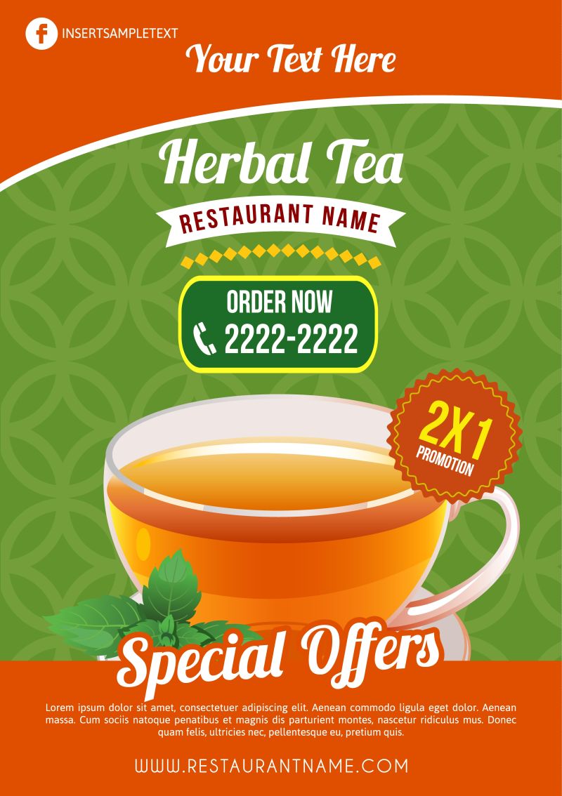 矢量食物海报设计