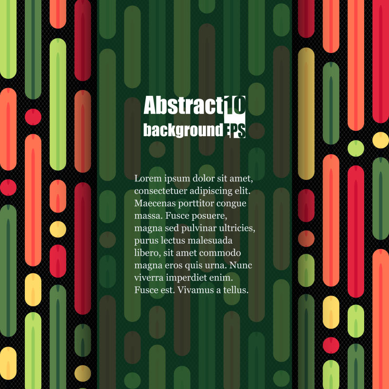 具有抽象背景的小册子模板EPS10矢量插图