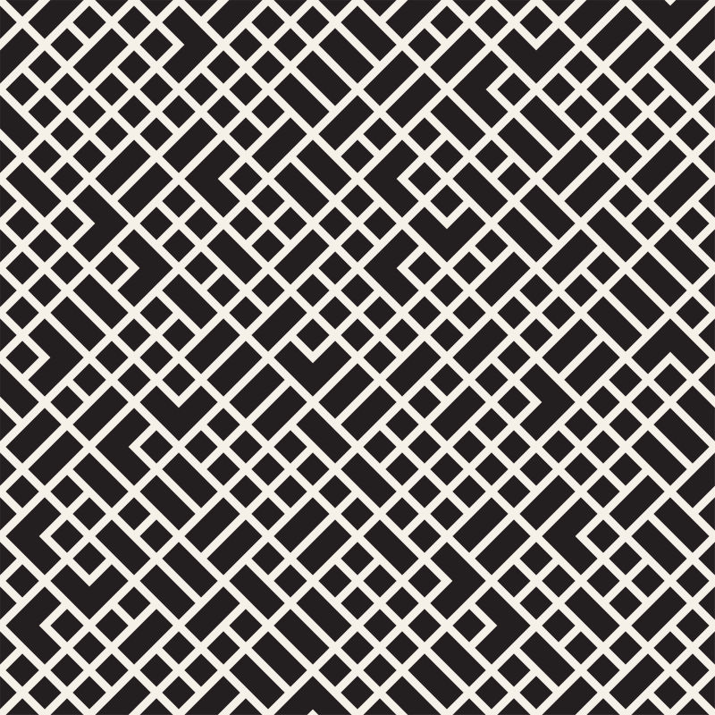 矢量黑白几何格子纹理背景