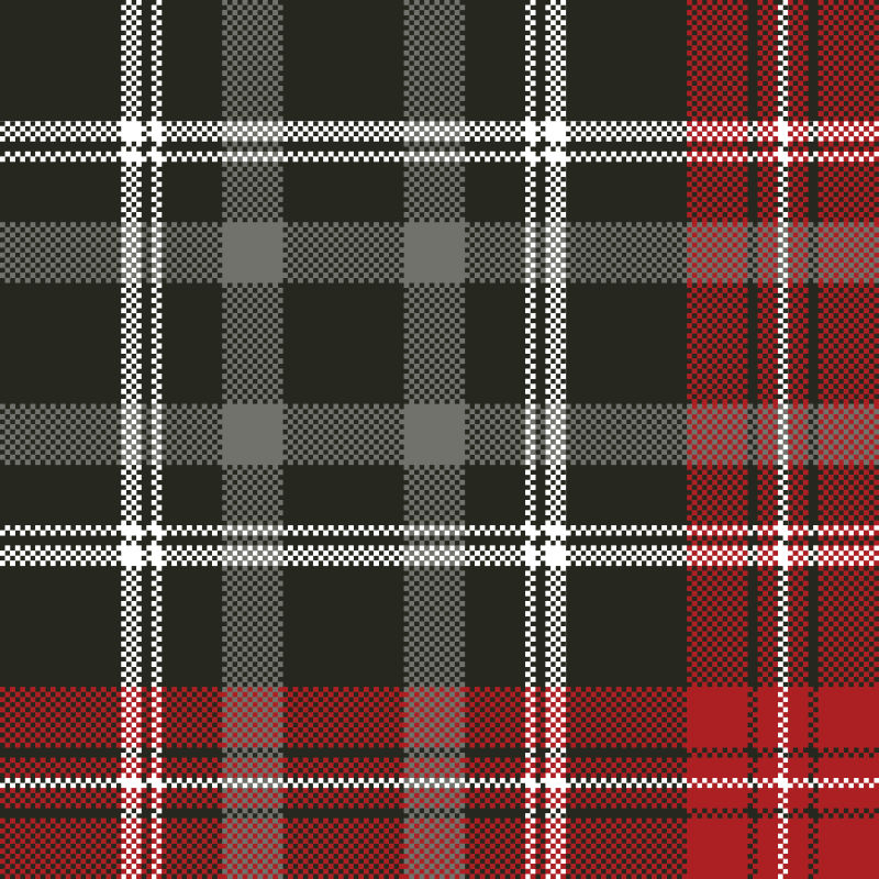 创意矢量现代红黑格子纹理背景