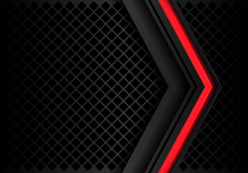 创意矢量现代黑色红色几何背景设计