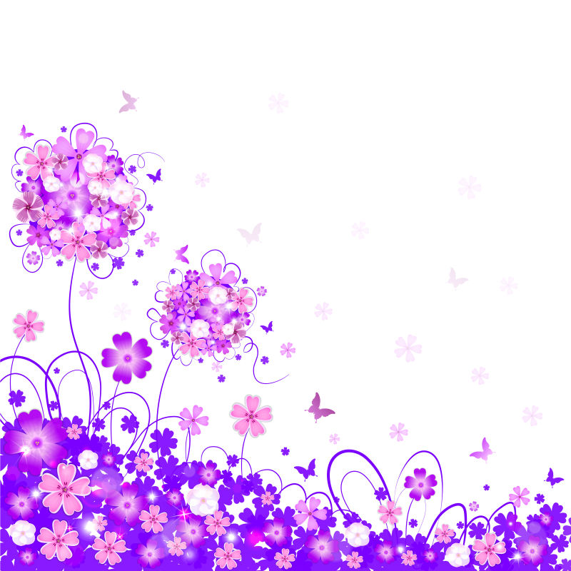 矢量花朵装饰背景